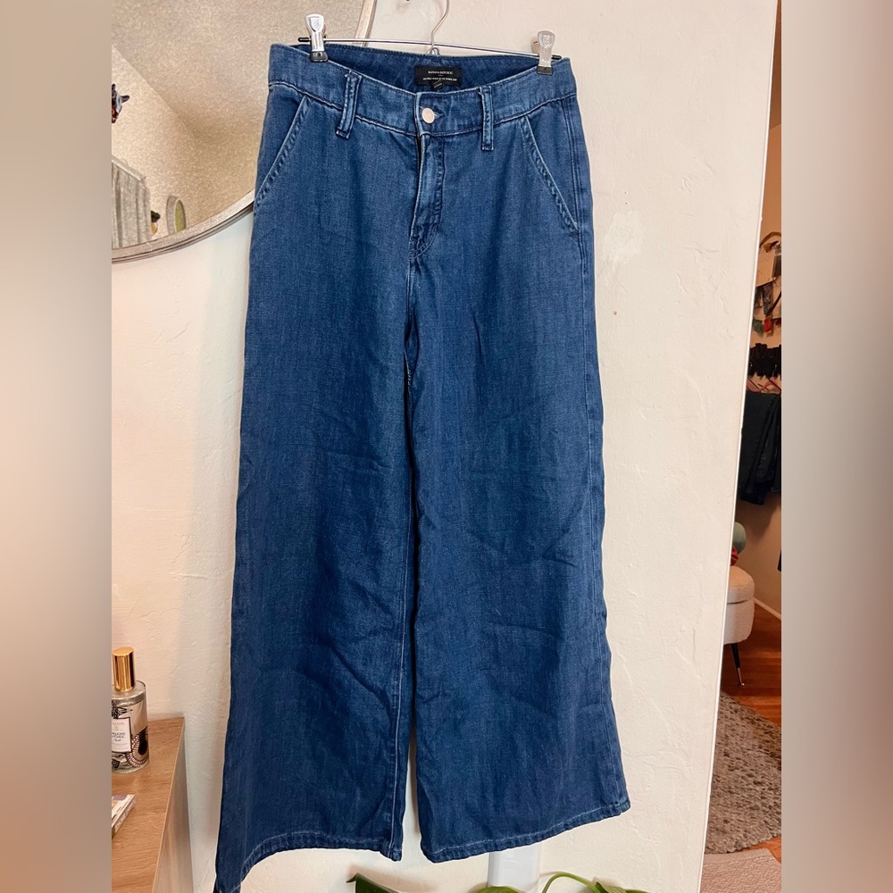 Banana Republic Ultra High-Rise Denim Pants Petite